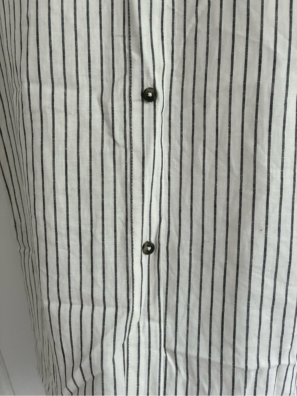 Calia Swim Coverup Dress Yucatan Stripe Ivory Linen Blend Button Down NWT Medium - Picture 7 of 15